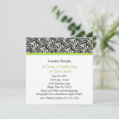 Imprimer Invitations de fête d'anniversaire Zebra (Debout devant)