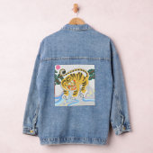 IMPRIMER JAPONAISE AVEC TIGER JEAN JACKET POUR FEM (Hangar)