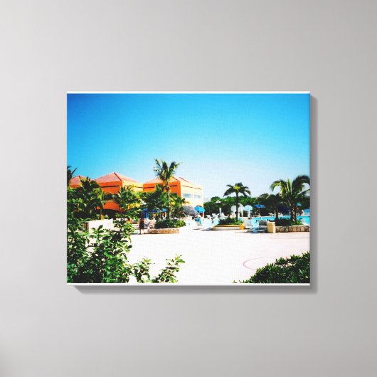 Imprimer la toile de la piscine tropicale (Recto)