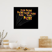 Imprimer l'affiche du tableau du logo de la main (Cuisine)