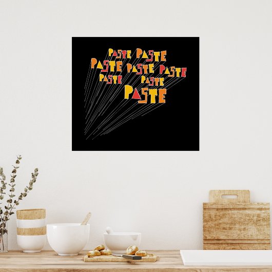 Imprimer l'affiche du tableau du logo de la main (Cuisine)