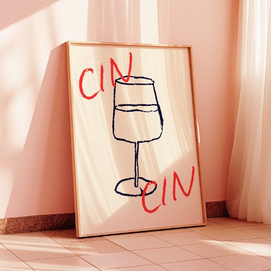 Imprimer l'art Cin | Poster de décoration de bar/c