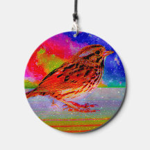 Imprimer l'art du rêve d'oiseaux cosmiques"