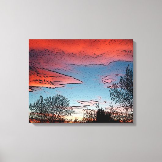 Imprimer le Canevas du coucher de soleil (Recto)