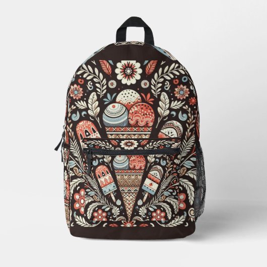 Imprimer le sac à dos cousu avec conception d'art (Recto)