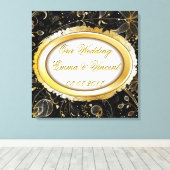 Imprimer notre toile de texte personnalisé Mariage (Insitu (Plancher de Bois))