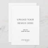 IMPRIMER ORDER_5x7" Carte à face unique (Devant / Derrière)