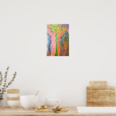 Imprimer ou poster avec design d'arbre psychédéliq (Cuisine)