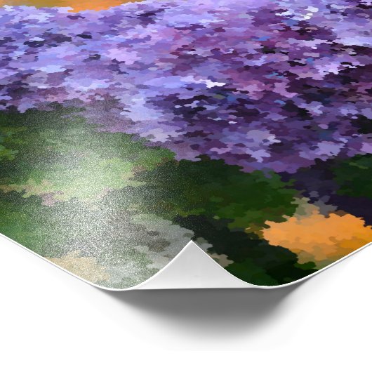 Imprimer photo Hydrangeas impressionniste (Coin)