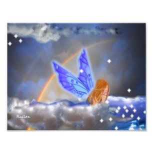 IMPRIMER PHOTO "SOUHAITER SUR UNE ÉTOILE" 11" x 8,