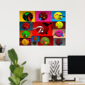 imprimer poster capoeira jeu coucher de soleil (Bureau à domicile)