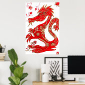 Imprimer, Poster chinois Zodiac Dragon (Bureau à domicile)