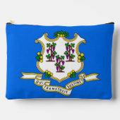 Imprimer Sac à coudre avec drapeau Connecticut, US (Recto)