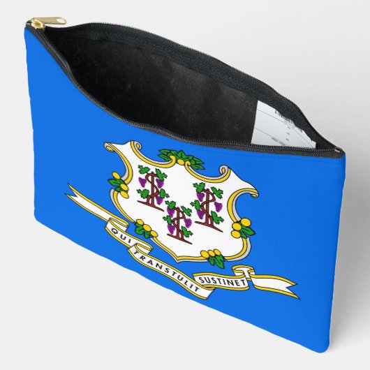 Imprimer Sac à coudre avec drapeau Connecticut, US (Ouvrir)