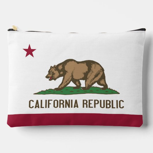 Imprimer Sac à coudre avec drapeau de Californie, (Recto)