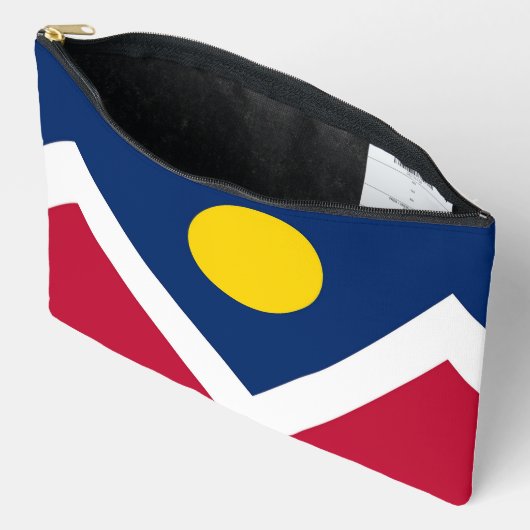 Imprimer Sac à coudre avec drapeau de Denver, USA (Ouvrir)