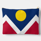 Imprimer Sac à coudre avec drapeau de Denver, USA (Verso)