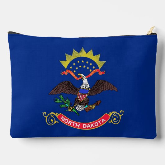 Imprimer Sac à coudre avec drapeau du Dakota du No (Verso)