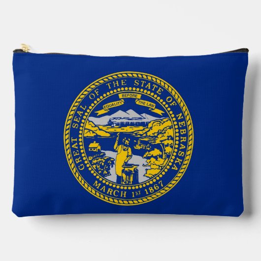 Imprimer Sac à coudre avec drapeau du Nebraska, US (Recto)