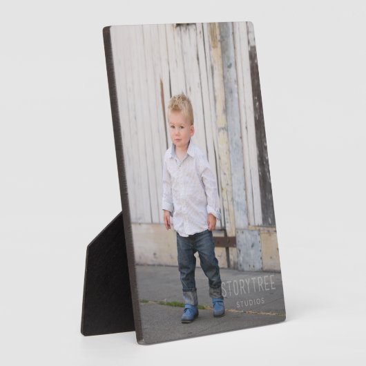 Imprimer sur une PLAQUE PHOTO avec support (Côté)