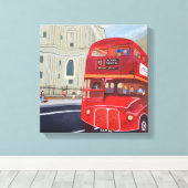 Imprimer toile de bus rouge de Londres (Insitu (Plancher de Bois))