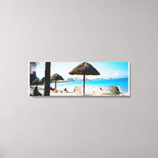 Imprimer toile de plage tropicale (Recto)