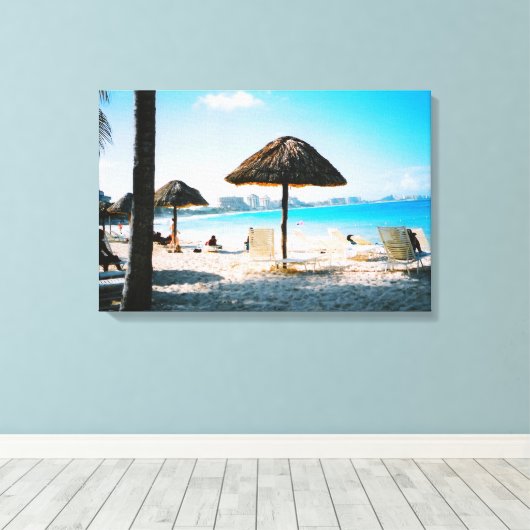 Imprimer toile de plage tropicale (Insitu (Plancher de Bois))