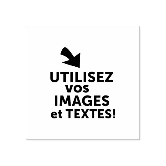 Imprimer vos conceptions en ligne en français 	rubberstempel (Afrduk)