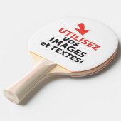 Imprimer vos conceptions en ligne en français tafeltennisbatje (Voorkant Gekanteld)