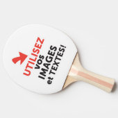 Imprimer vos conceptions en ligne en français tafeltennisbatje (Zijkant)