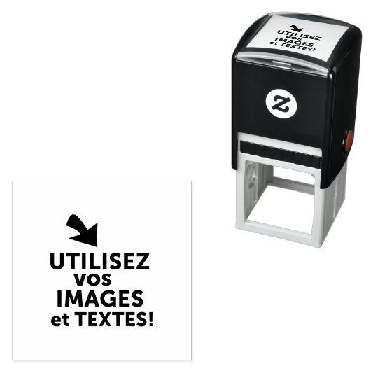 Imprimer vos conceptions en ligne en français zelfinktende stempel (In situ)