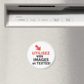 Imprimer vos design en ligne DIY en Français Magneet (Insitu (Vaatwasser))