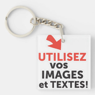 Imprimer vos design en ligne DIY en Français Sleutelhanger