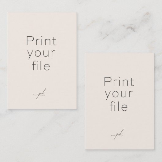 IMPRIMER VOTRE FICHIER : Carte de trading 2,5 x 3, (Devant / Derrière)