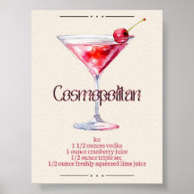 Imprimerie d'art cosmopolite | Poster de cocktails