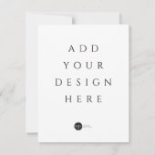 Imprimez votre carte / invitation à n'importe quel (Dos)