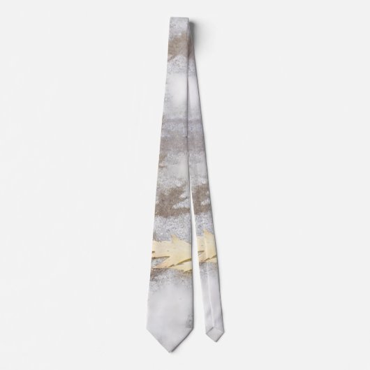 imprinted leaves stropdas (Voorkant)