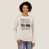 IMPROV YES en improvisatie comedy Tri-Blend Shirt (Voorkant)