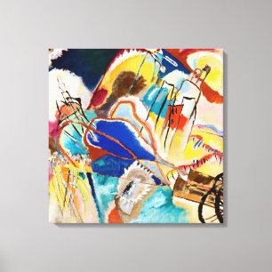 Improvisatie 30 (Kanons) door Wassily Kandinsky Canvas Afdruk