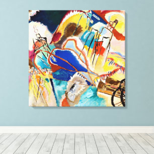 Improvisatie 30 (Kanons) door Wassily Kandinsky Canvas Afdruk