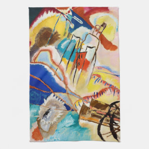 Improvisatie 30 (Kanons) door Wassily Kandinsky Theedoek