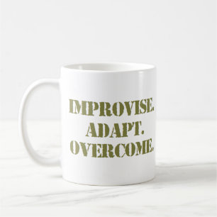 improvisatie aanpassen overwonnen koffiemok