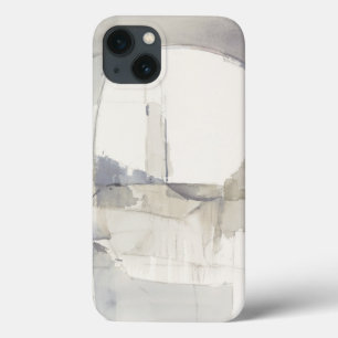 Improvisatie I Grijze Abstract Print iPhone 13 Hoesje