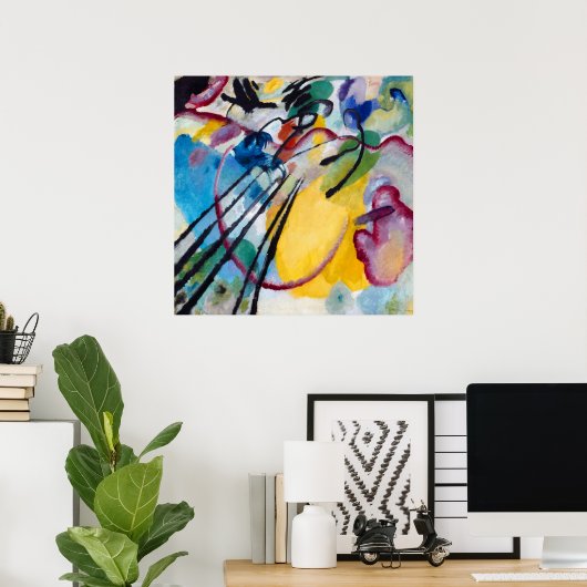 Improvisation 26, Rowing by Wassily Kandinsky Poster (Thuiskantoor)