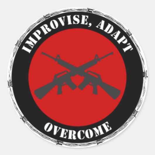 Improvisation, Adapt, Surmonter Sticker (Devant)