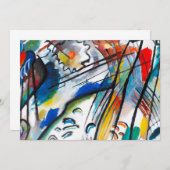 Improvisation de Kandinsky 28 invitations (Devant / Derrière)