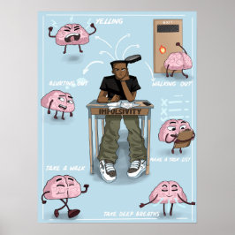 Impulscontrole (steen) poster