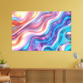 Impulsion holographique – toile d'art fluide lumin (Insitu(Salon))