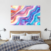Impulsion holographique – toile d'art fluide lumin (Insitu(Chambre))