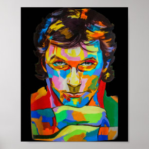 Imran Khan Portret T-shirt Pti De Nieuwe Eerste Mi Poster